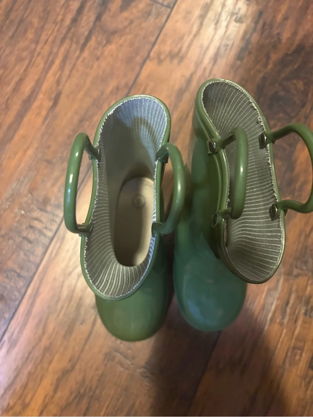 Kids Green Waterproof Rain Boots